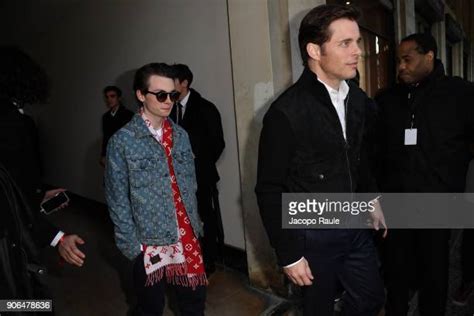 James Marsden is seen arriving at Louis Vuitton Menswear 